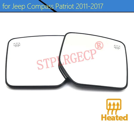 For Jeep Compass Patriot 2011-2017 LH RH Driver Rear View Side Mirror Lens Door Wing Mirrors Glass with Heating by InterCyprus Trading Ltd