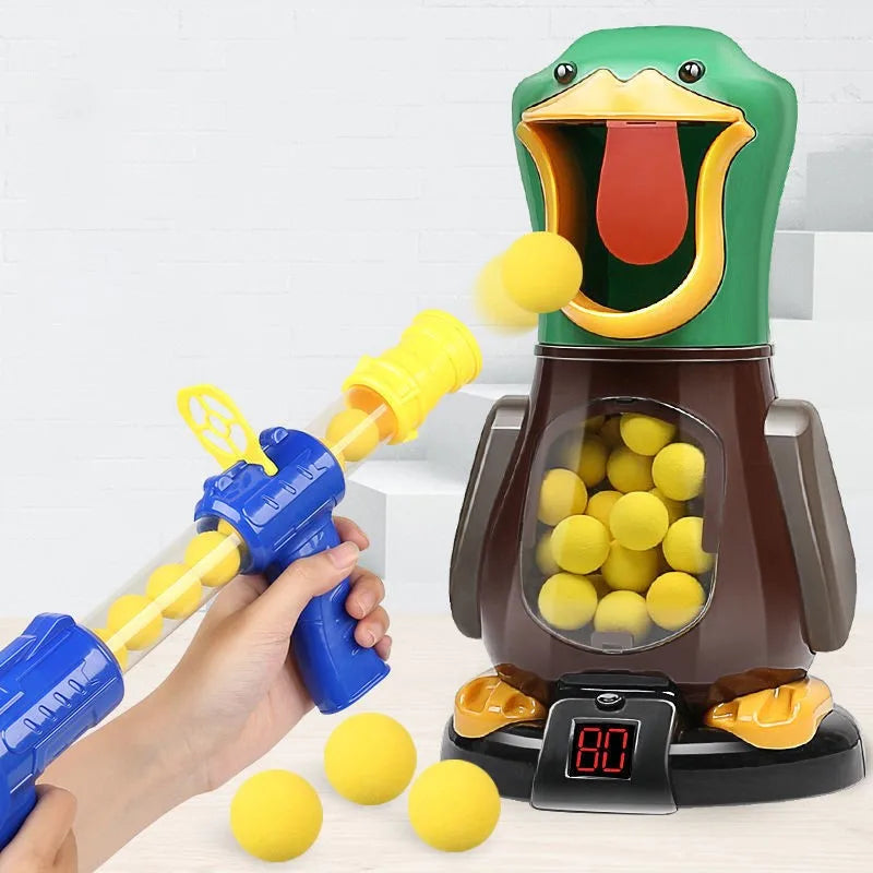 Hungry Duck Shooting Toy With 98K Pistol Air Soft Bullet Gun