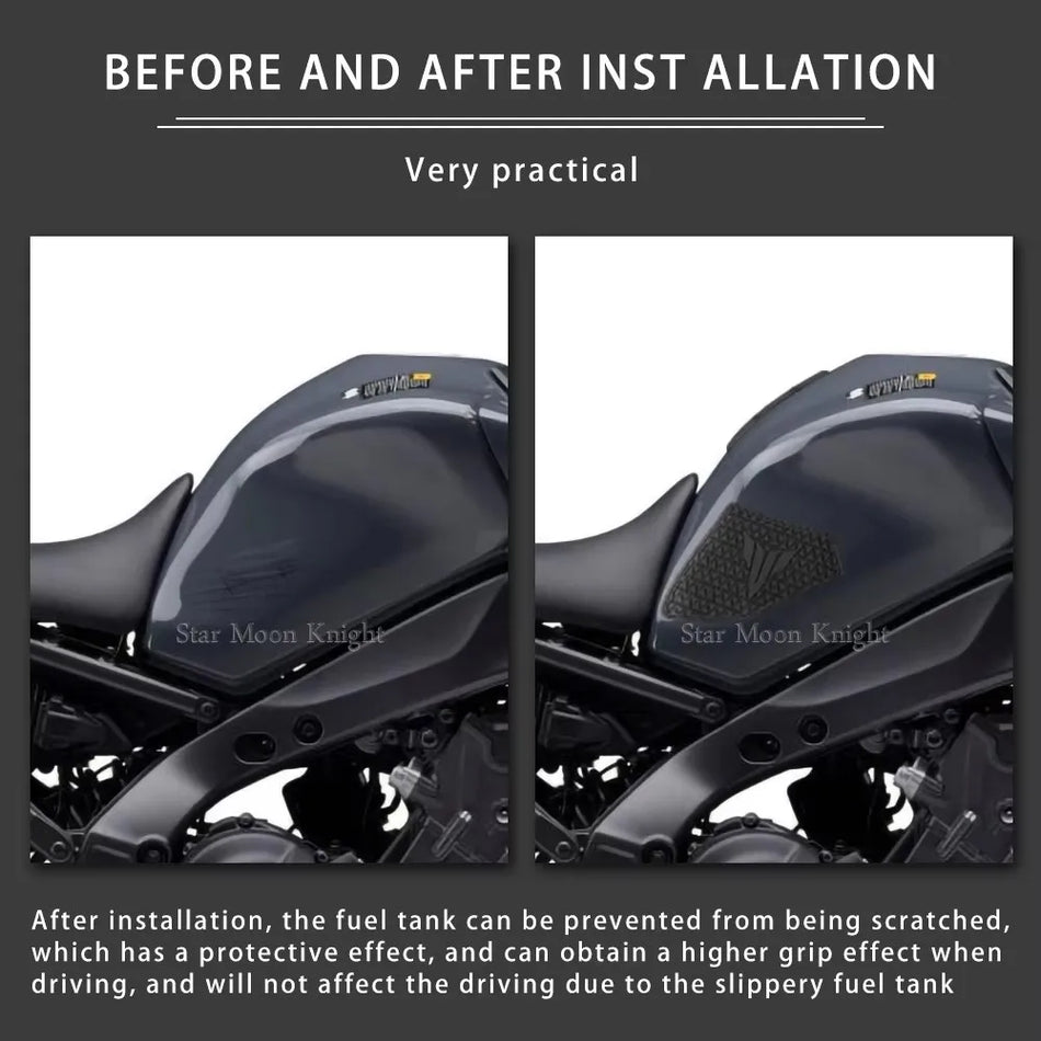 Ochranná sada tanku Yamaha MT-09 s bočními gripy, trakce pro kolena, gumové nálepky
