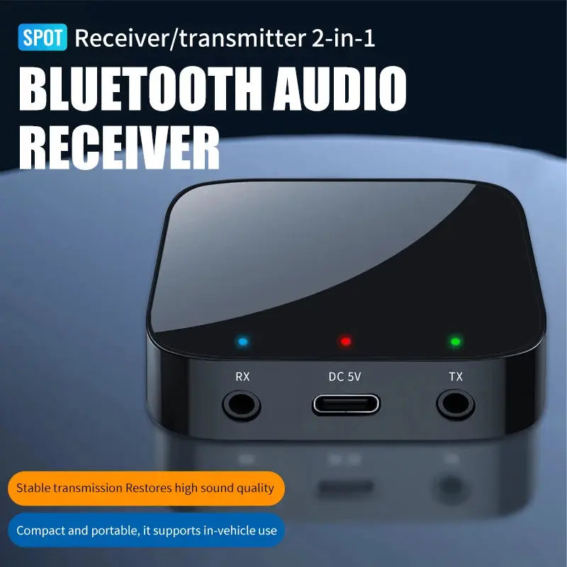 KEBIDUMEI Bluetooth 6.0 Receiver and Transmitter 3.5mm AUX Wireless Audio Adapter Bluetooth Transmitter for Car PC TV Headphones by InterCyprus Trading Ltd