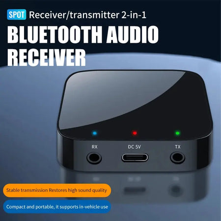 KEBIDUMEI Bluetooth 6.0 Receiver and Transmitter 3.5mm AUX Wireless Audio Adapter Bluetooth Transmitter for Car PC TV Headphones by InterCyprus Trading Ltd