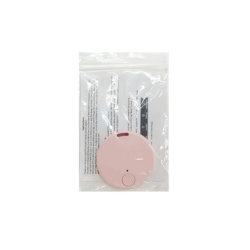 Mini GPS Locator Anti-Lost Alarm Keychain Smart Tag Pink-A