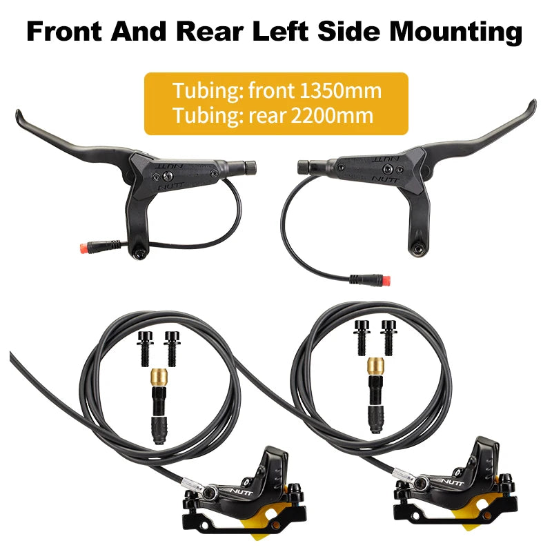 Nutt 4 Pistons Electric Scooter Brake Y-5 &ndash; Enhanced Hydraulic Disc Braking Performance