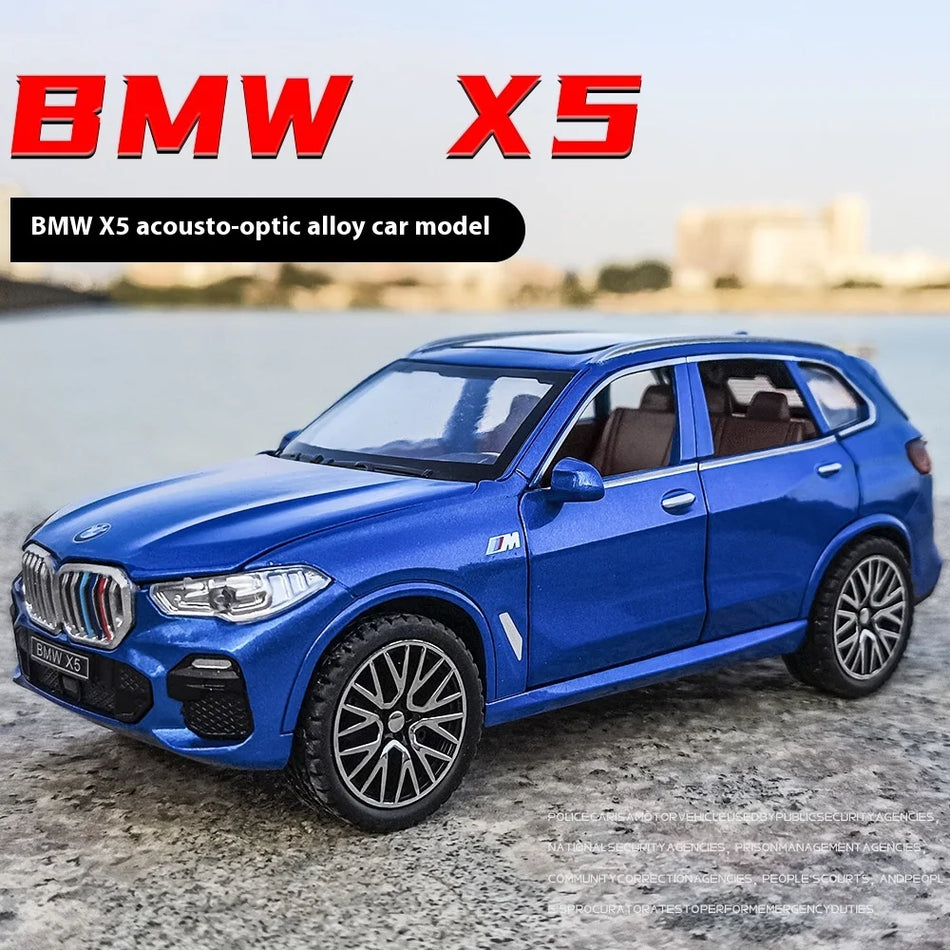 1:32 Alloy Pull Back Diecast Car With Sound For BMW X5