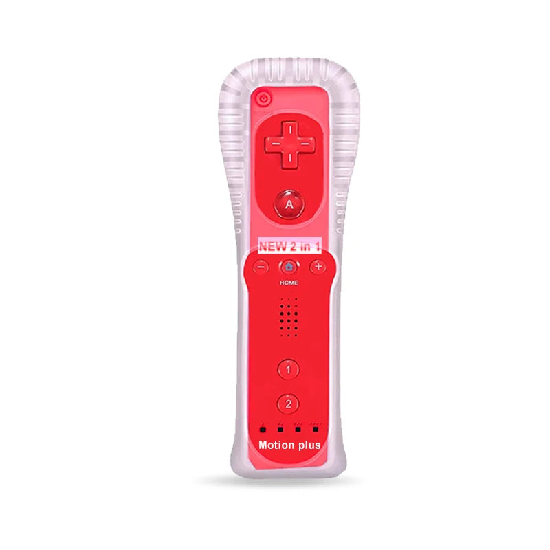 ZB063-67 Wii Remote With Nunchuck Built-In Motion Plus Red-1 controller