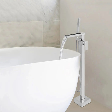 Freestanding Bath Tap &ndash; Waterfall Mixer With Hand Shower
