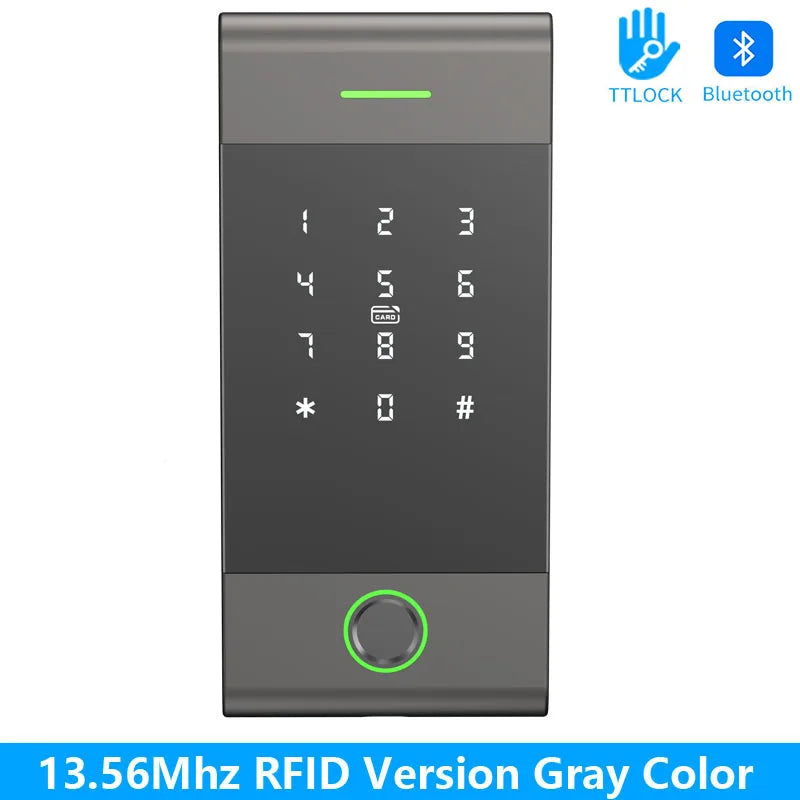 MJ01 - Waterproof Fingerprint RFID Keypad Lock With Alexa MJ01 gray