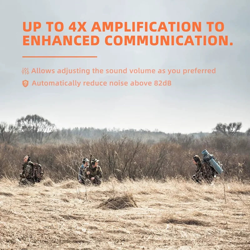 PROHEAR cuffie elettroniche 25dB NRR per caccia e poligono di tiro