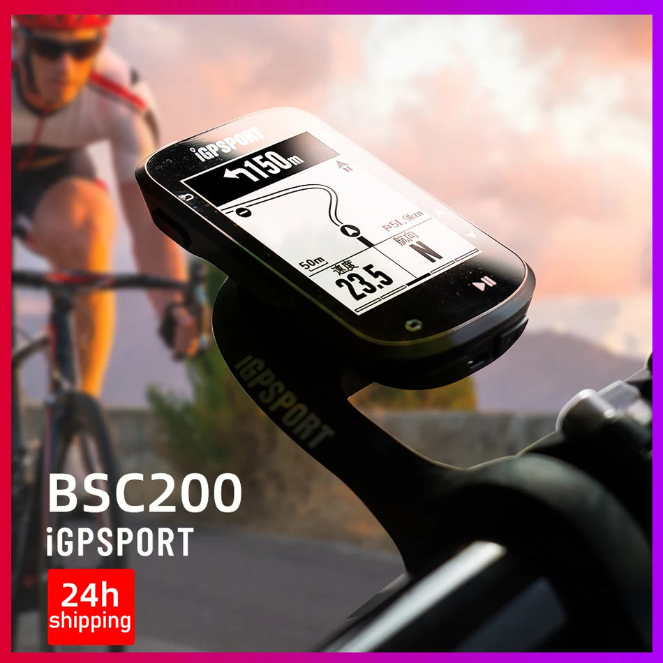 iGPSPORT BSC200C &ndash; Waterproof GPS Bike Computer with Route Navigation