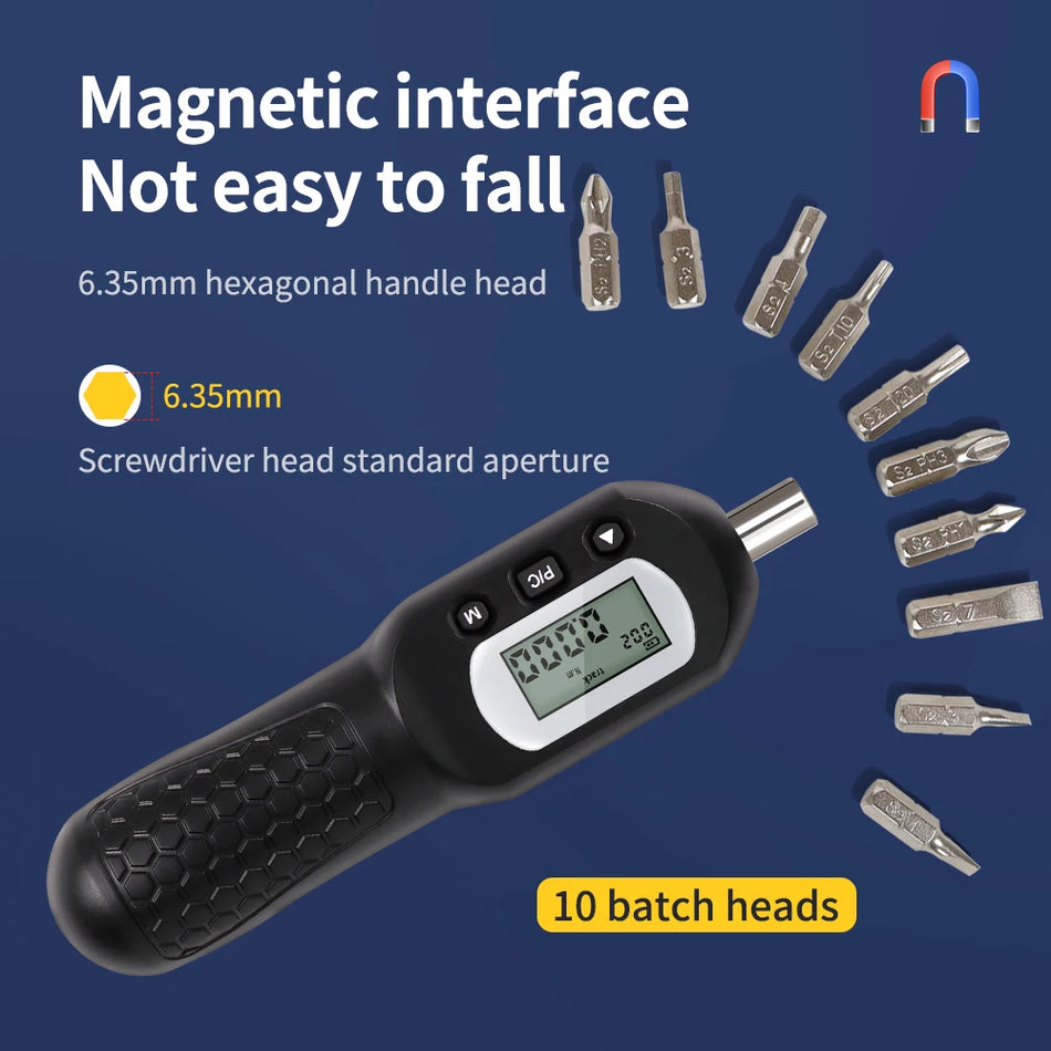 ANS-Y-4 Digital Torque Driver &ndash; Preset Torque With 10 Heads