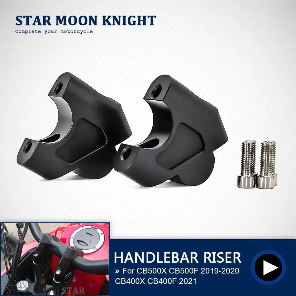 Abraçadeira Elevadora do Guiador Honda CB500X CB500F CB400X CB400F, Adaptador de Extensão em Alumínio CNC