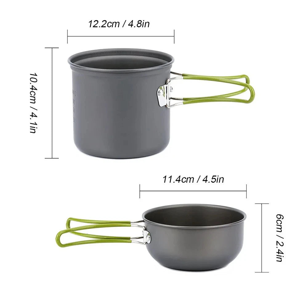 LISM Portable Camping Cookware Set for Outdoor Adventures