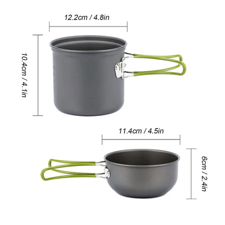 LISM Portable Camping Cookware Set for Outdoor Adventures