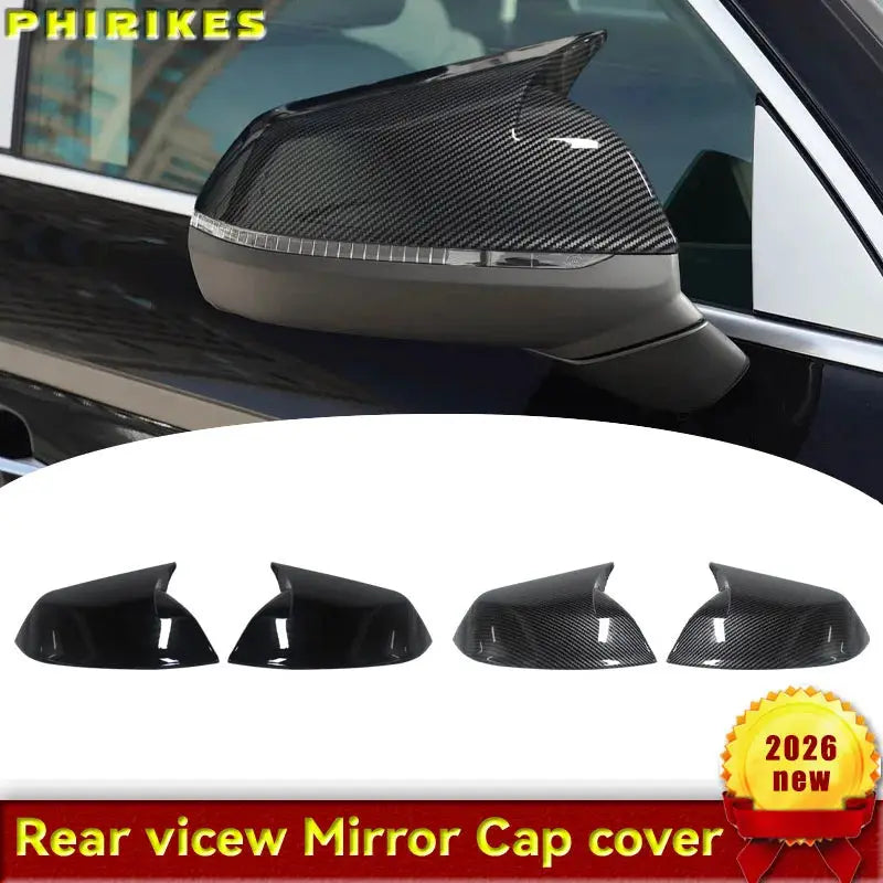Car Side Door Rearview Side Mirror Cover Cap For Audi Q5 Q5L SQ5 Q7 SQ7 45 50 55 60 TDI TFSI Sline 2016-2021 by InterCyprus Trading Ltd