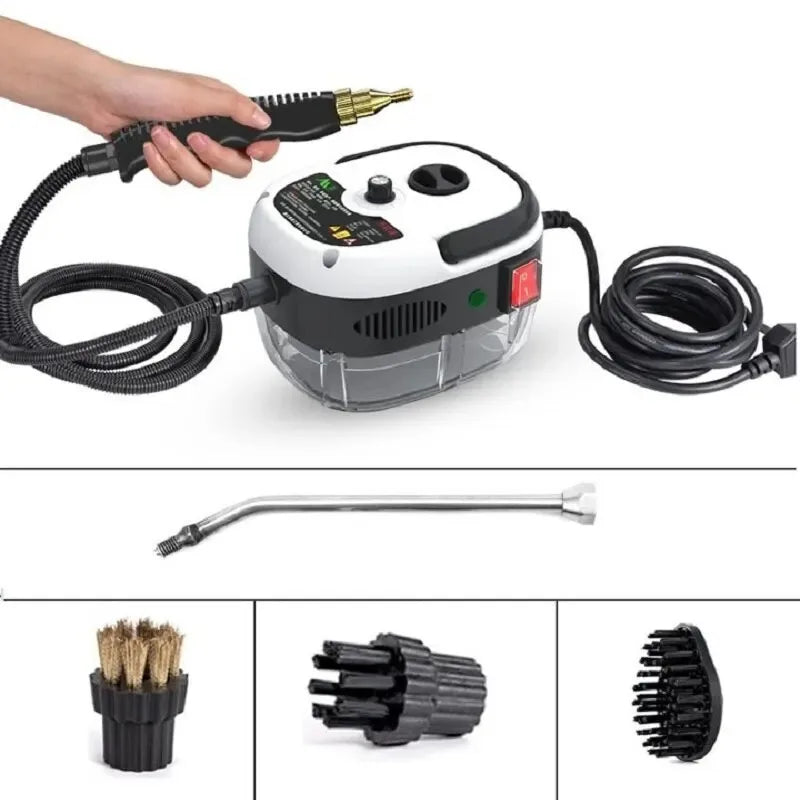 High-Pressure Handheld Steam Cleaner - 2500W 220V EU for Home &amp; Car White / 220 V