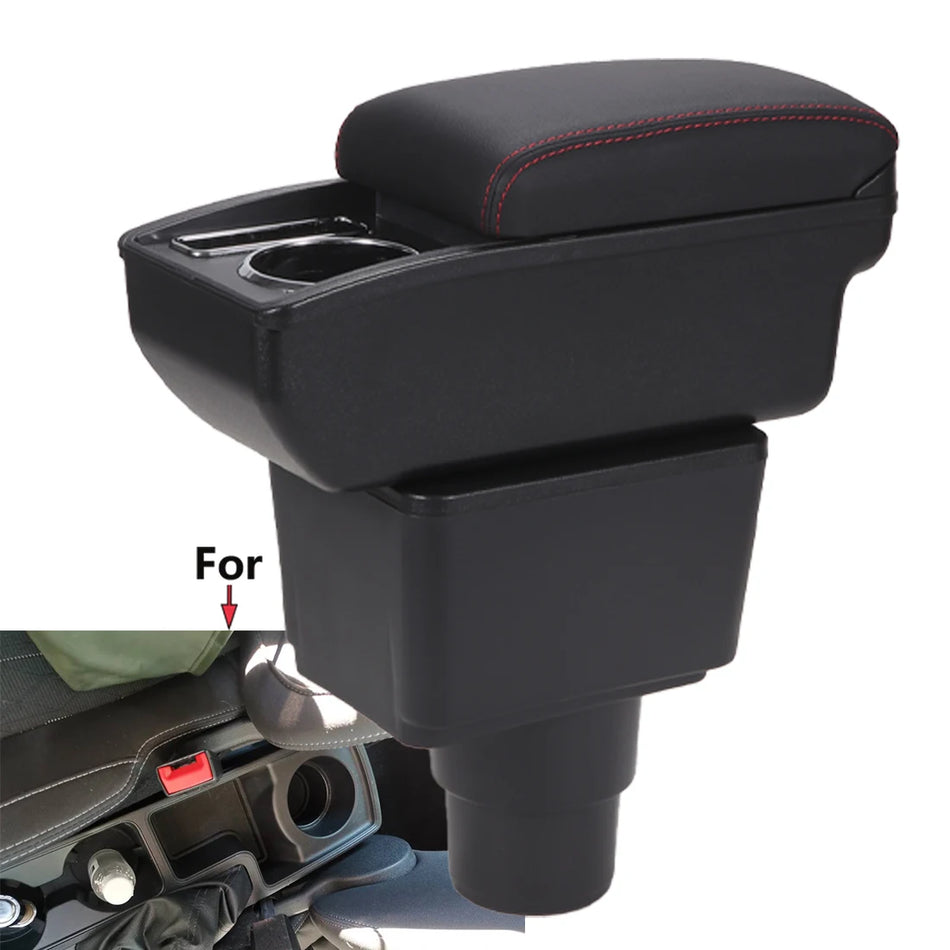 Armrest Box With PU Leather And ABS Base For Ford EcoSport 2018-2024