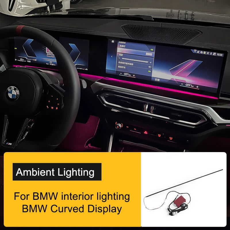 BMW X5 X6 X7 I7 Curved Display Ambient Lighting RGB LED Interior Accent