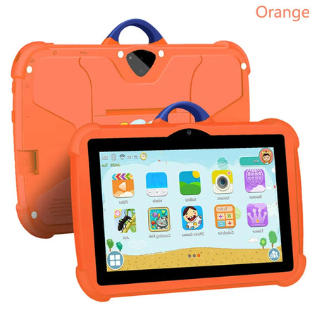 Kids Tablet 7 Inch 5G WiFi Android 13 Quad Core - Ultra Slim Orange / CHINA