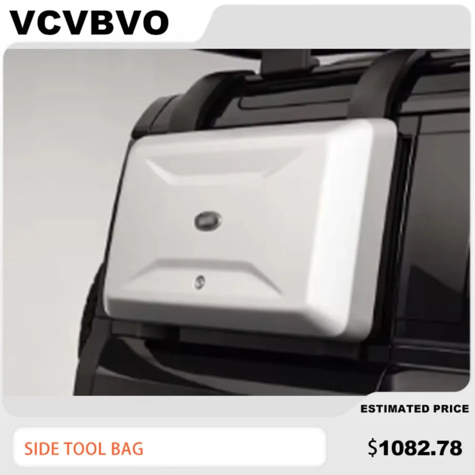 Kit Attrezzi Laterale Land Rover Defender 90 110 2020-2024, Scafo in PVC, Upgrade Esterno di Alta Qualità