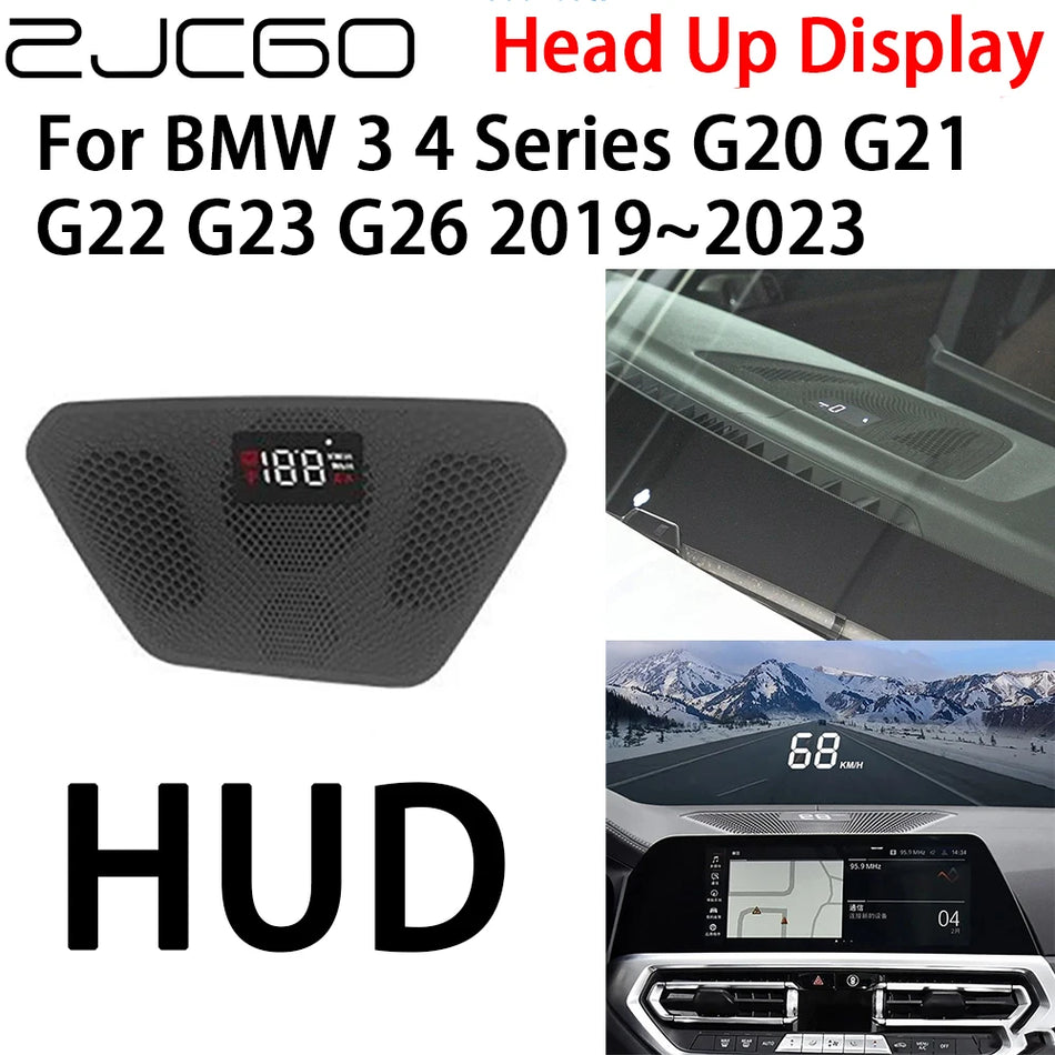 Display Head-Up para BMW Série 3 e Série 4 G20 G21 G22 G23 G26 (2019-2023) HUD Com Fios de 5 Polegadas