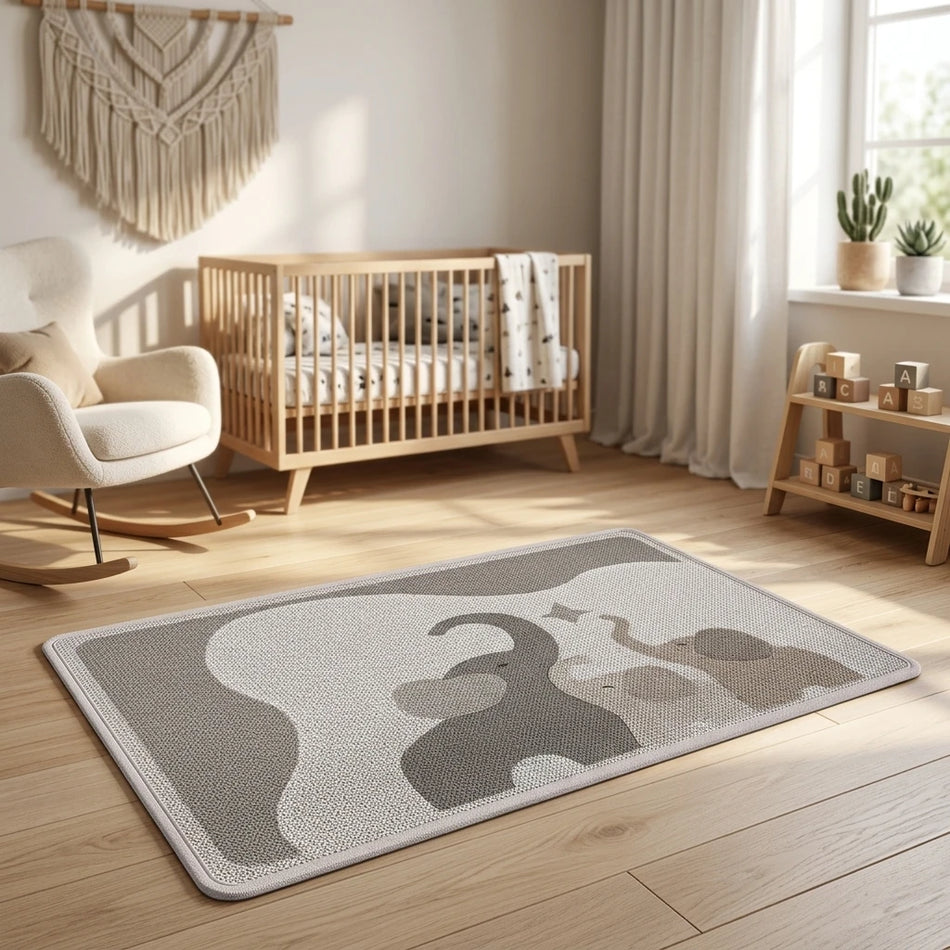 Tapis de bain antidérapant avec dos en caoutchouc, lavable en machine, séchage rapide