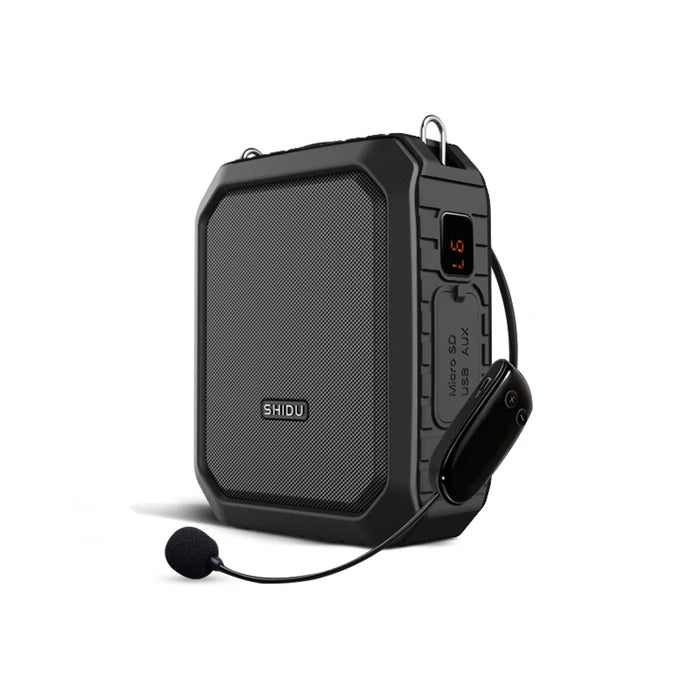 SHIDU M800 - 18W Portable Bluetooth Voice Amplifier M800 Black