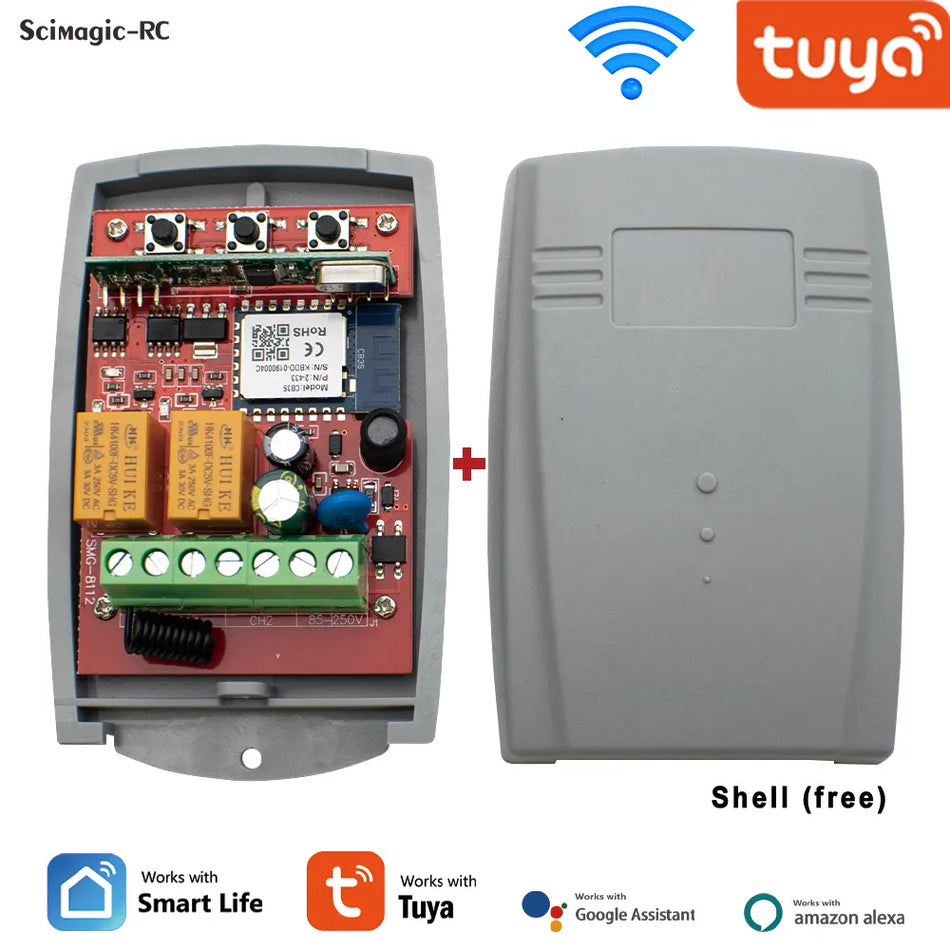 New Universal 433mhz Auto Gate Opener System Opening Door Garage Wifi External Receiver Portal Control Modules Tuya Smart Switch