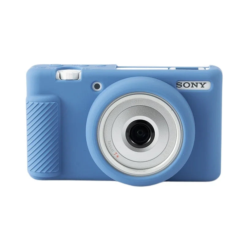 Silicone Armor Skin Camera Case for Sony ZV-1F ZV1F ZV-1M2 ZV1M2 - Durable Protection Blue
