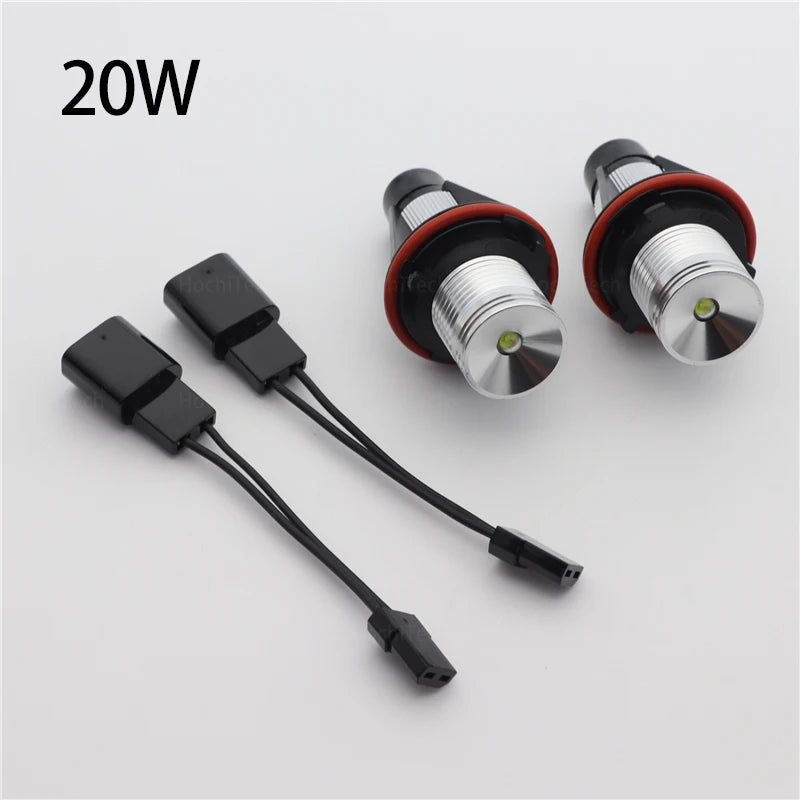 LED Engelaugen Scheinwerfer Halo Ringe mit Aluminiumgehäuse für BMW E39 E60 E87