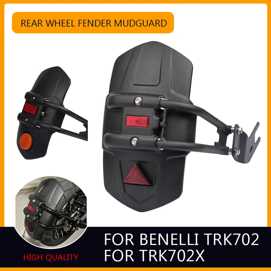 Benelli TRK702 TRK702X Achterspatbord Modderscherm voor Motorfiets Gemaakt van Koolstofstaal en PP Plastic