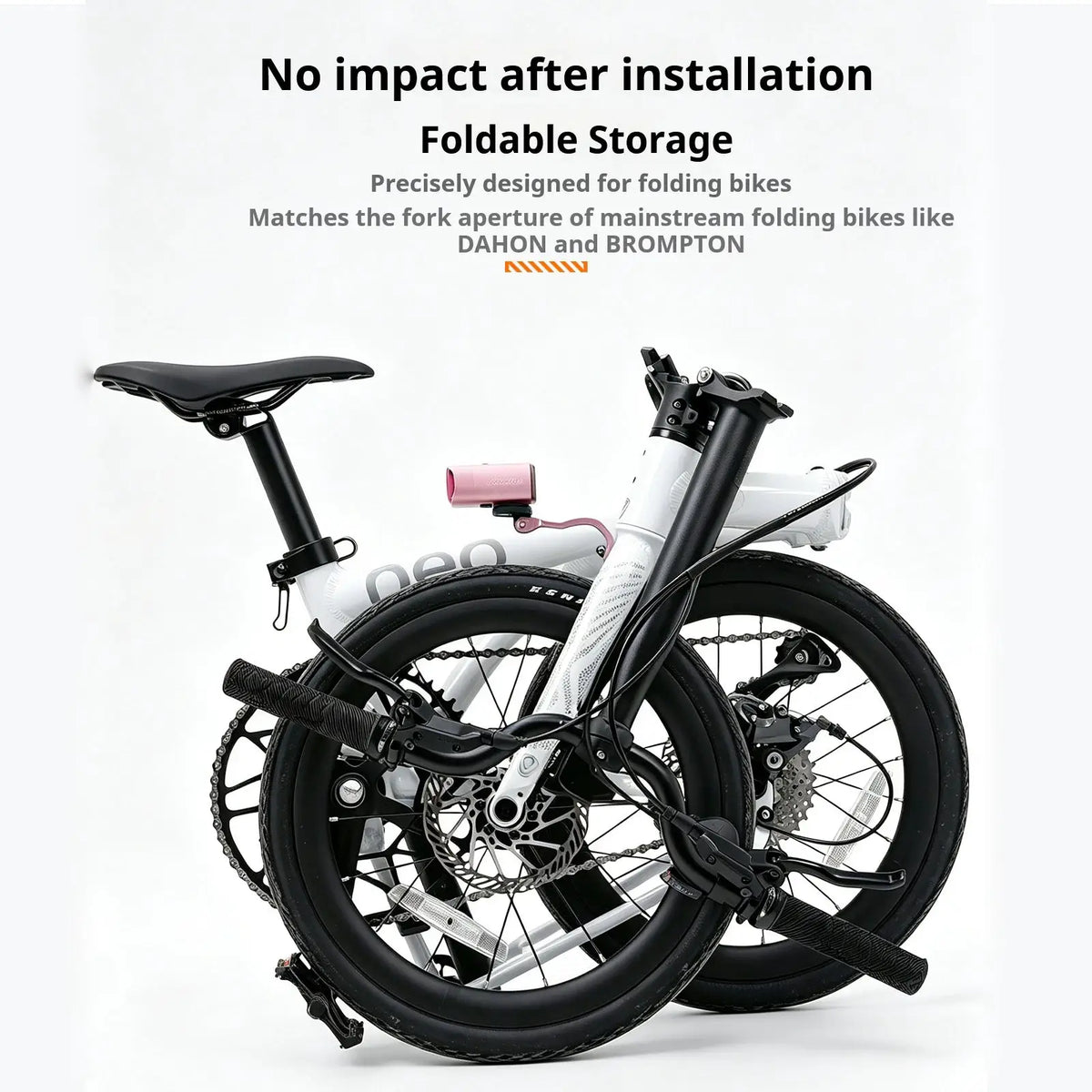 ENLEE Front Fork Light Holder Adjustable Aluminum Alloy Bracket For GOPRO Sport Camera Lamp Mount Stand Bike Accessories by InterCyprus Trading Ltd