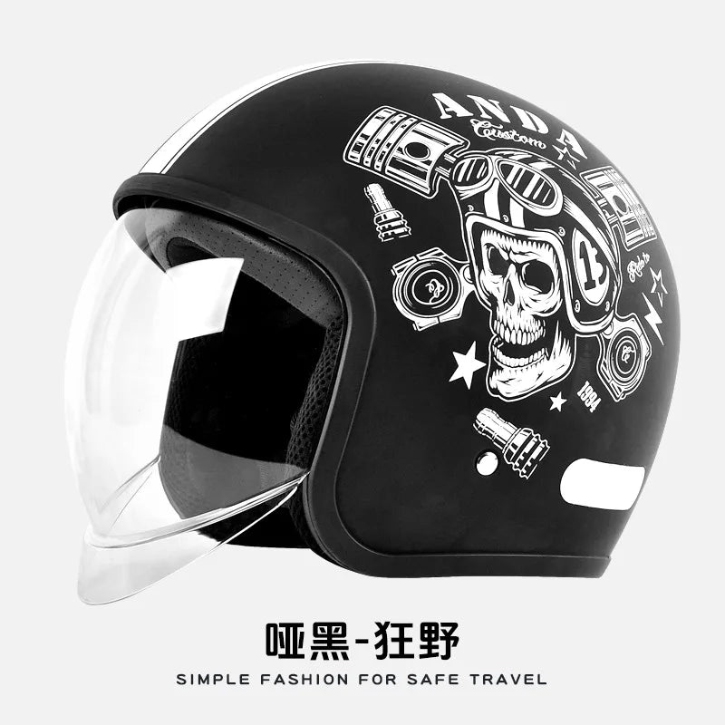 GB Certified Universal Open-Face Electric Vehicle Helmet for All Seasons 1