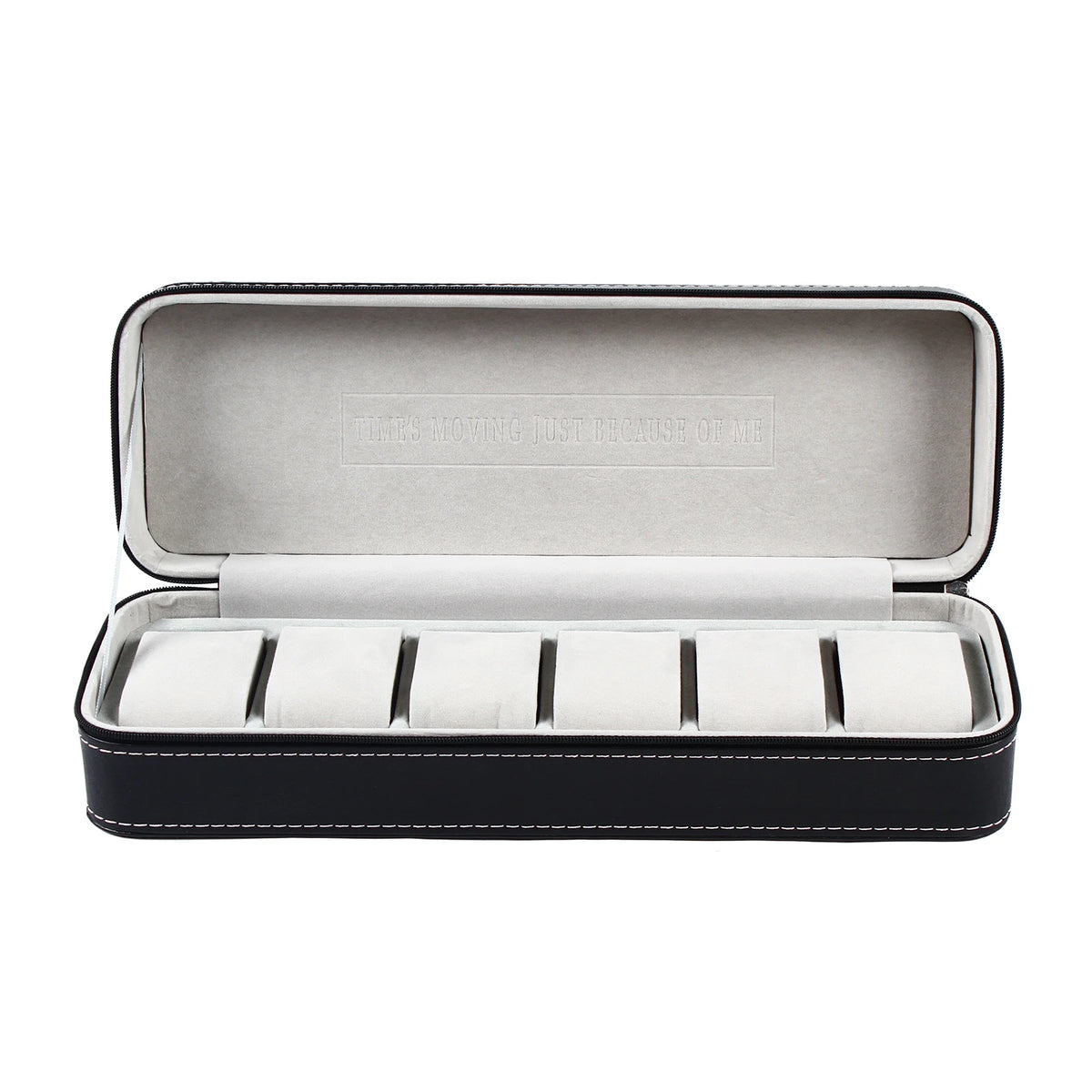 Watch Storage Box Black 6/10/12 Slots &ndash; Compact Travel Case
