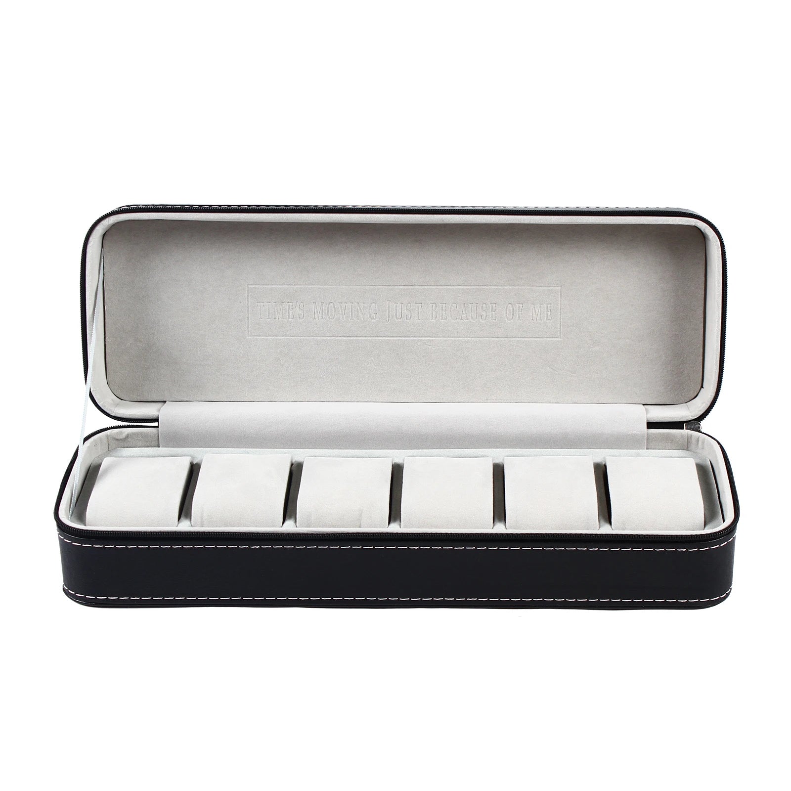 Watch Storage Box Black 6/10/12 Slots &ndash; Compact Travel Case