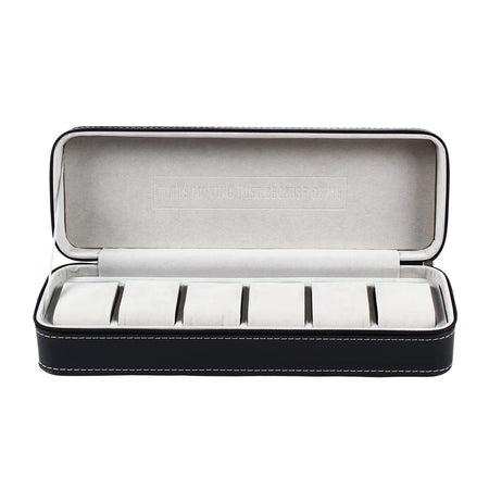 Watch Storage Box Black 6/10/12 Slots &ndash; Compact Travel Case