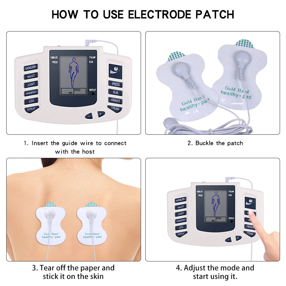 EMS Tens Massage Unit - Full Body Electrical Muscle Therapy