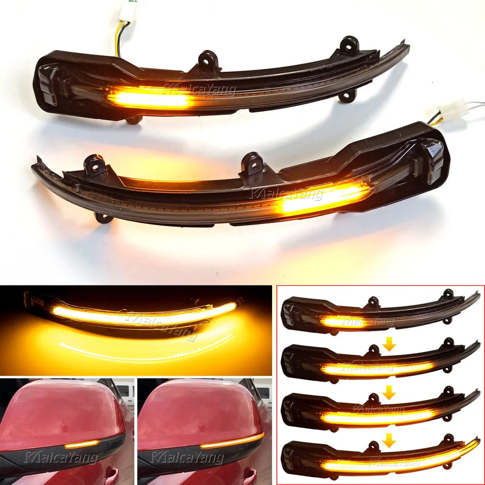Sinalizador LED Dinâmico Com Efeito Fluido Para Audi Q5 SQ5 8R Q7 SQ7