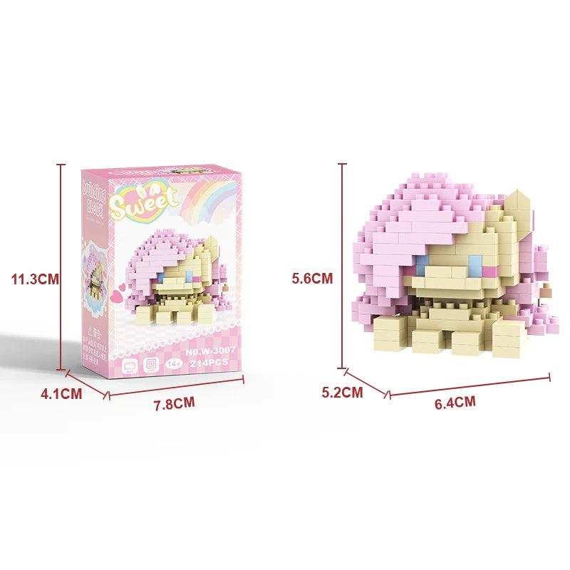 Twilight Sparkle My Little Pony Micro Building Blocks - Equestria Girls Cartoon Toys for Children W3007 / With Box