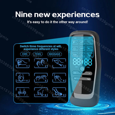 EMS Electric Muscle Stimulator USB Tens Unit Massager - Portable &amp; USB Rechargeable
