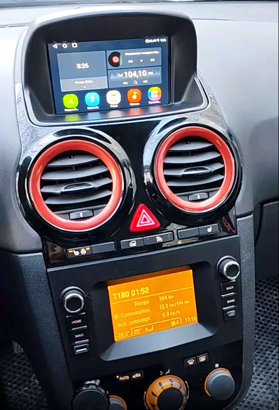 7-calowy radioodtwarzacz Android do Opla Corsy D 2007-2012 z nawigacją CarPlay i Bluetooth