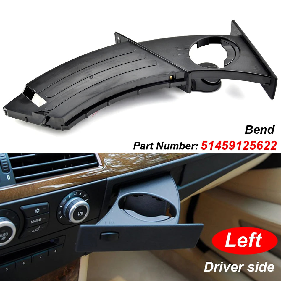 Priekšējais dzērienu kausa turētājs BMW E60 E61 5 sērija 525 528 530 535 550 M5 51459125622 51459125626