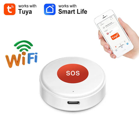 Tuya WiFi SOS Button &ndash; Emergency Panic Alert Remote Option A