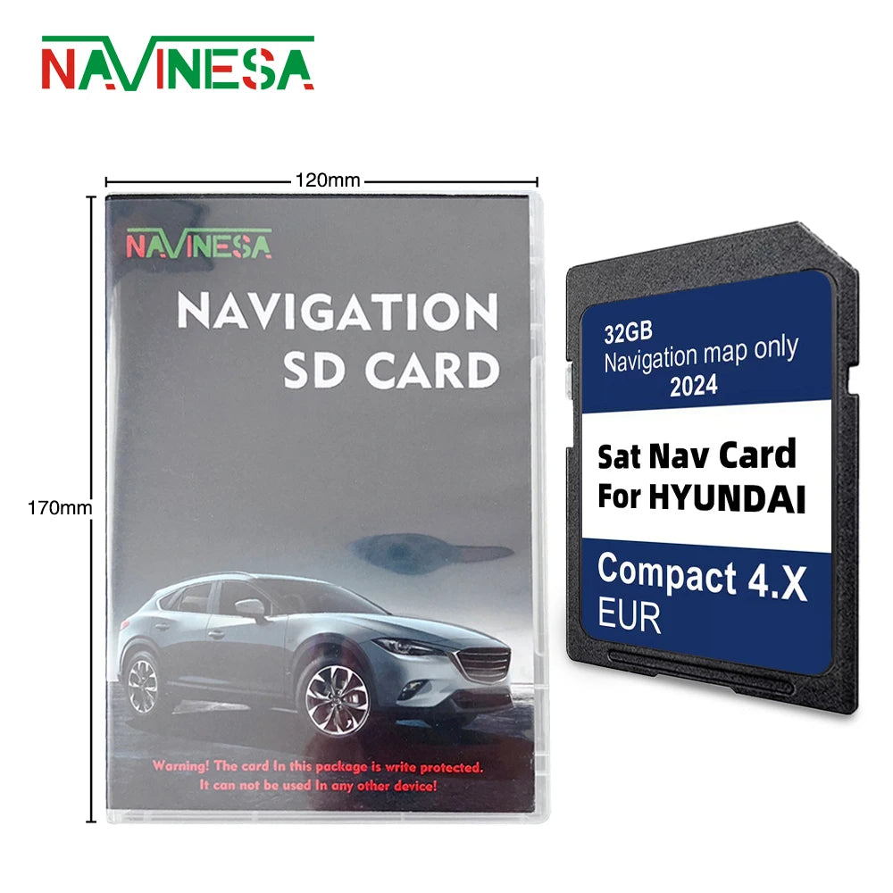 GEN4 Europe Map SD Card 2024 Compact &ndash; Hyundai H350 I40 for Hyundai Compact4