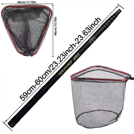 MBLN Portable Carbon Fiber Fishing Net with Retractable Alloy Head CW09T04M 3
