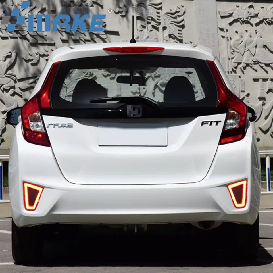 Achterbumperlampen voor Honda Fit Jazz 2014-2015 LED ABS Behuizing Weerbestendig Vier Functie Verlichting