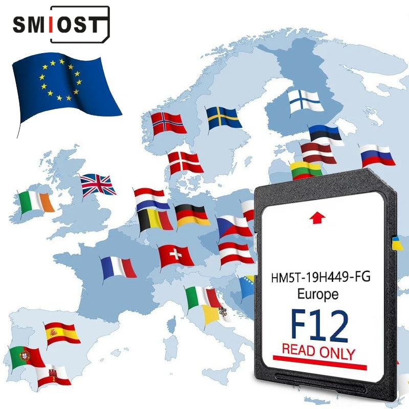HM5T-19H449-FG Navigation SD Card &ndash; Latest UK and Europe Maps for Ford Vehicles CHINA / for Ford F12 no USB