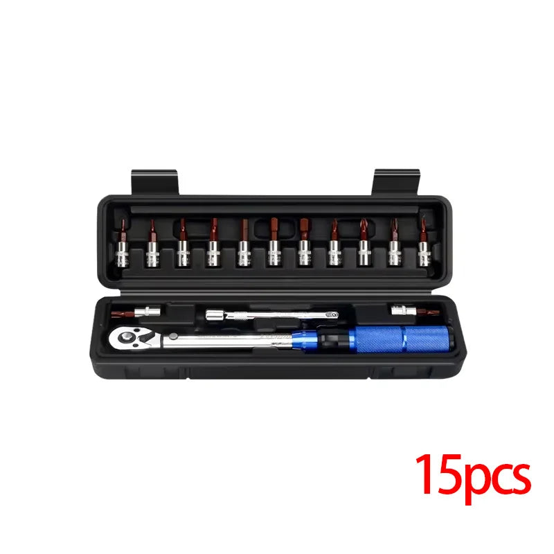 Quick Release Torque Wrench 1/4 Inch &ndash; High Precision 15PCS