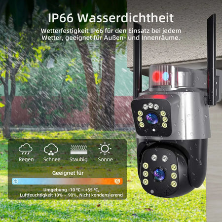 Dual Lens PTZ IP Camera Security Protection Night Vision Outdoor WiFi Cameras CCTV Surveillance camaras de seguridad wifi