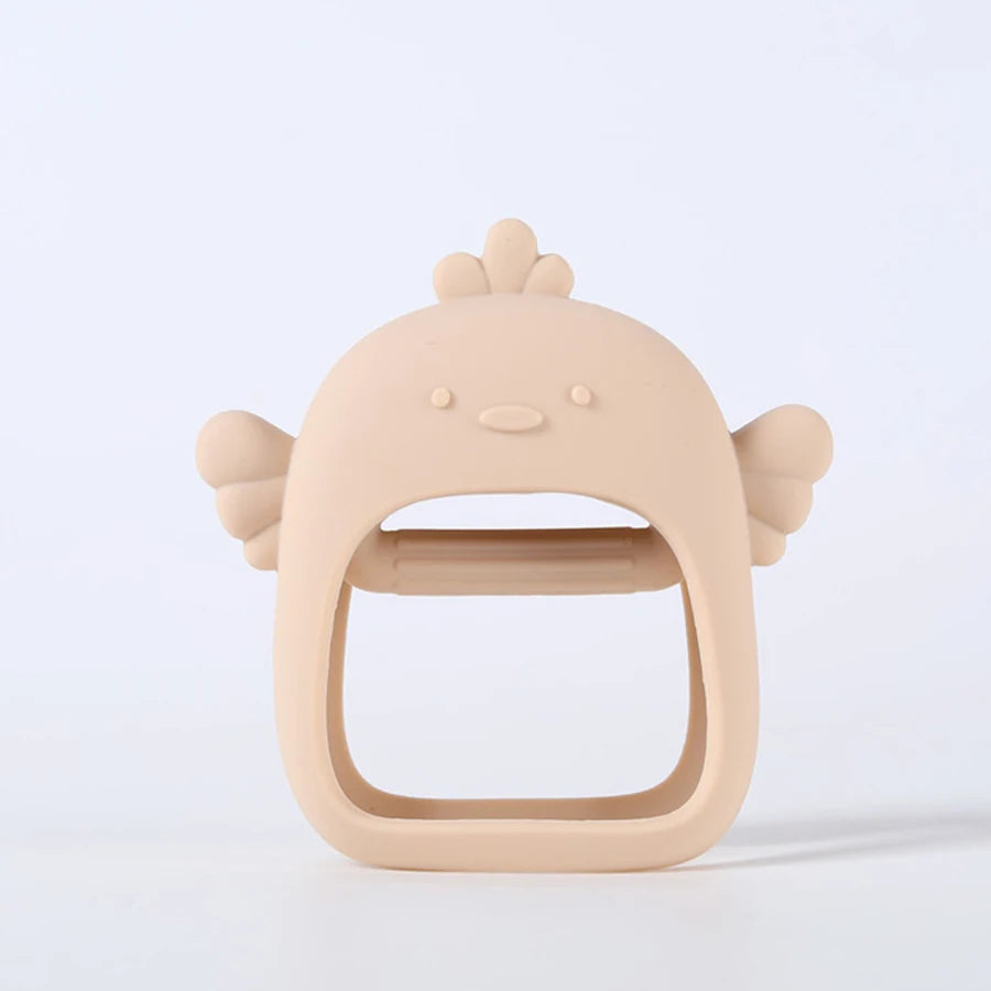 Silicone Baby Teething Toy &ndash; No Fall Design for Easy Handling A