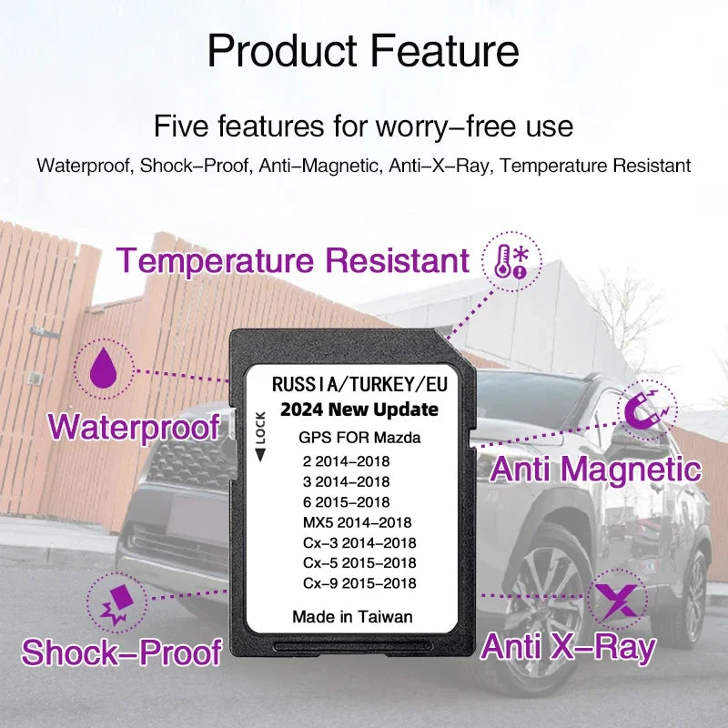 Mazda Sat Nav SD Card 16GB For Mazda Cars &ndash; 2024 EU Maps